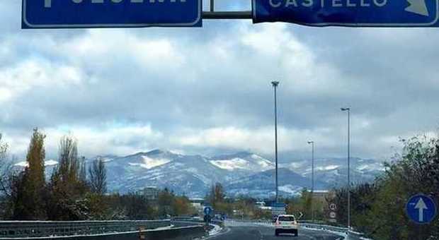 É arrivato l'inverno: ecco la prima nevicata in Umbria