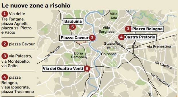 Roma, dall'Eur a Balduina: ecco le piazze della nuova movida violenta