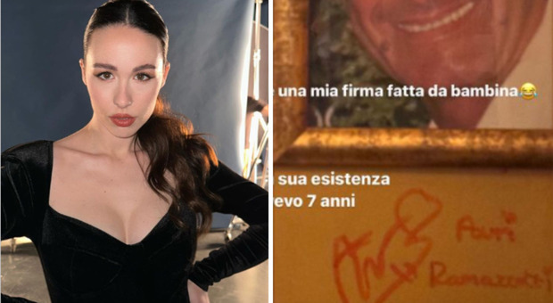 Aurora Ramazzotti, quel segno riscoperto al ristorante: «In un angolo c’è la mia firma fatta da bambina»