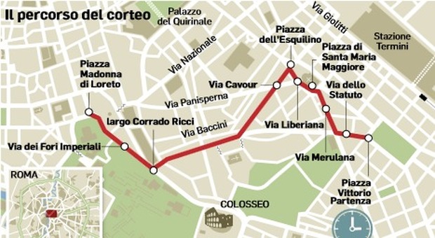 Roma, Corteo e “Granfondo” in bici: weekend di tensione e disagi