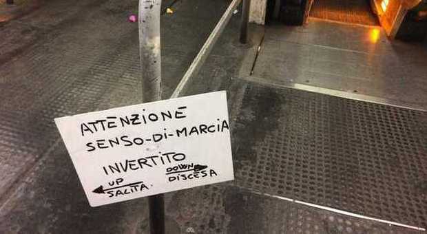 Ascensori e scale mobili fuori uso disagi e proteste nella Metro B E a via Veneto spunta il cartello