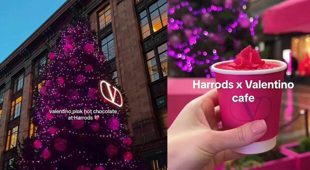 Harrods, Londra si tinge di rosa per le vacanze natalizie con il Pink Valentino