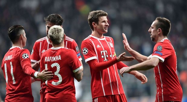 Il Bayern stende ancora il Besiktas e stacca il pass per i quarti di finale