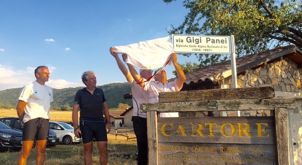 Rieti, intitolata allo sciatore e alpinista Gigi Panei la strada che dalla Cicolana porta al Borgo di Cartore