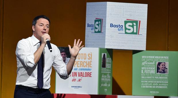 Referendum, Renzi: «Se vince il no rischio governo tecnico»