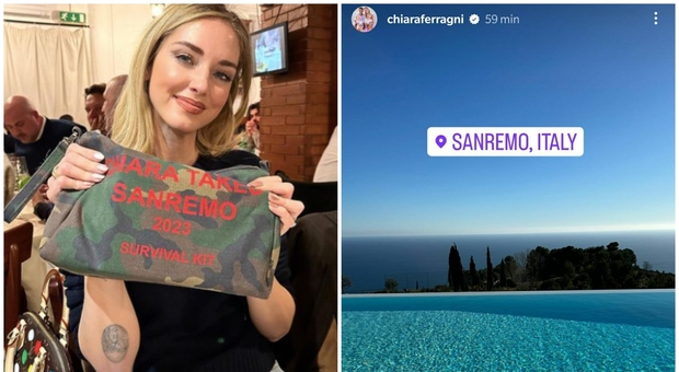 Sanremo 2023, Chiara Ferragni è arrivata in Liguria: la mega villa vista mare e l'angolo portafortuna Ecco dove alloggerà