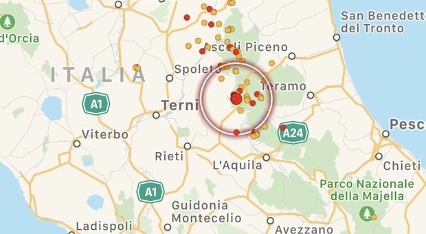 Terremoto in provincia di Rieti, avvertito distintamente anche ad Amatrice e nel Lazio