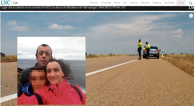 Cammino di Santiago in bici, famiglia investita da un pirata ubriaco: mamma e papà morti, grave il figlio di 12 anni