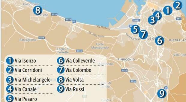 Marciapiedi, scatta il restyling ad Ancona: dopo le feste interventi in 9 vie