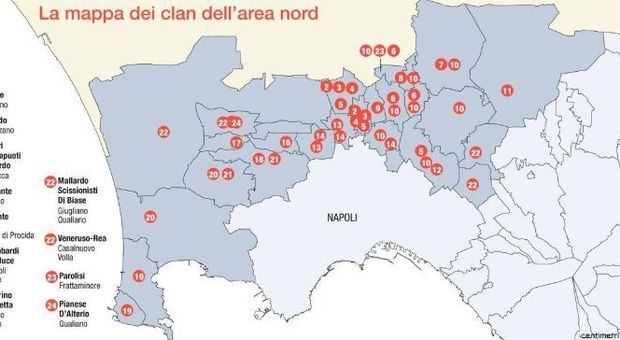 Droga, rifiuti e ospedali: la piovra dei 160 clan a nord di Napoli