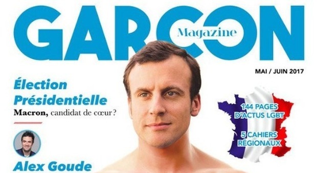 Macron, il presidente nudo nella copertina fake dà scandalo: amatissimo dai gay