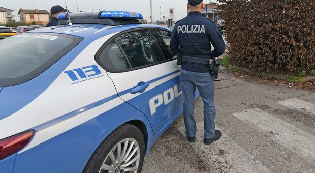 Polizia intervenuta in un incidente