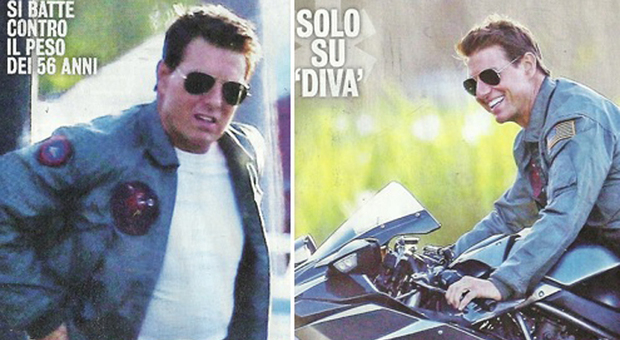 Tom Cruise torna sul set di Top Gun 32 anni dopo con la fascia contenitiva