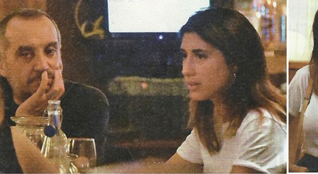 Franco Di Mare a cena con la fidanzata Giulia Berdini