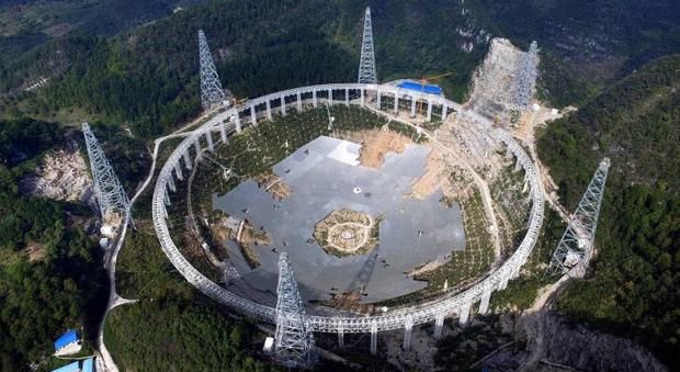 Il super Radiotelescopio Fast realizzato in Cina