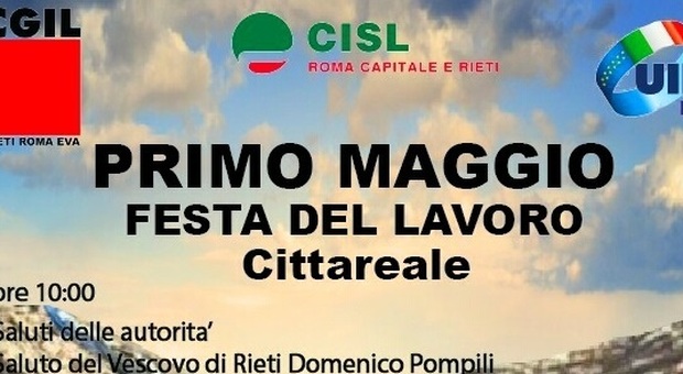 Rieti, sindacati e diocesi a Cittareale per la festa del 1° maggio: «Non dimentichiamo il cratere»