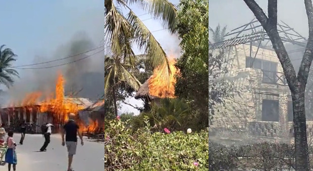Incendio nel resort italiano in Kenya, turisti in fuga dal Barracuda. Due connazionali ferite: sono in ospedale