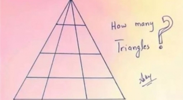 Quanti triangoli ci sono in questo disegno? La risposta vi spiazzerà