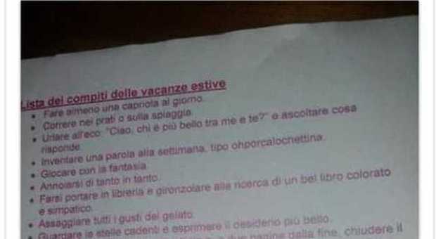 Scuola, ecco l'incredibile lista dei compiti data da una maestra di un istituto di Roma