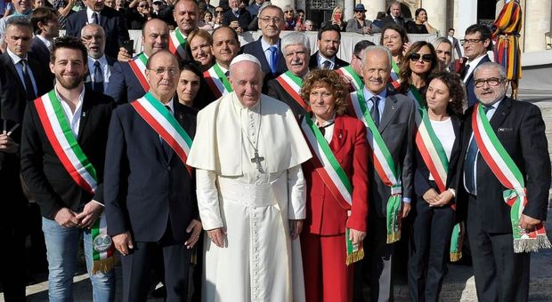 L'udienza dal Papa con l'assessore di Pove Mocellin