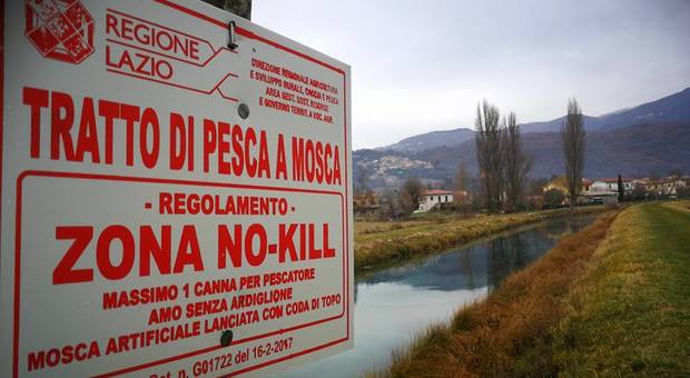 Rieti, pesca no kill, si riparte il 23 febbraio nel canale di Santa Susanna, ecco le novità