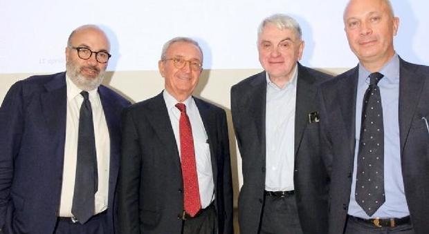 (da sinistra) Fabrizio Viola, Massimo Lanza, Gianni Mion e Cristinao Carrus