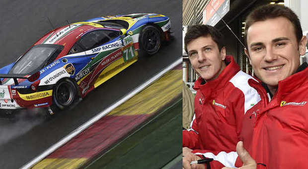 Davide Rigon e James Calado con la Ferrari 458 GTE