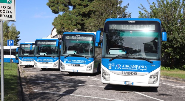 I nuovi autobus a Caserta