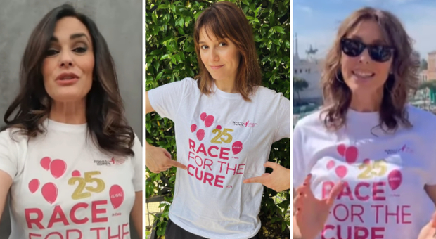 Race for the cure, da Paola Cortellesi a Maria Grazia Cucinotta di corsa contro il tumore al seno: «Insieme possiamo fare la differenza»