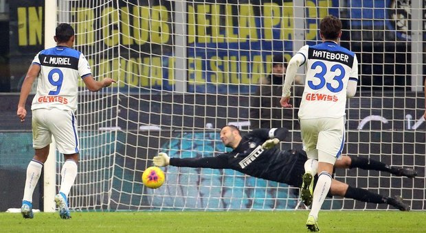 L'Atalanta spaventa l'Inter: 1-1 con rigore nel finale parato da Handanovic