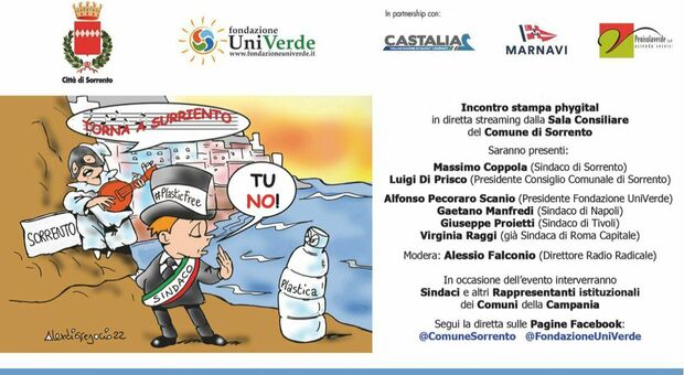 Plastic free Campania, l'incontro nel comune di Sorrento il 15 gennaio