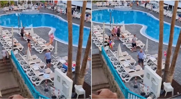 Lettini in piscina "prenotati" con gli asciugamani e poi abbandonati dai turisti maleducati, la protesta virale