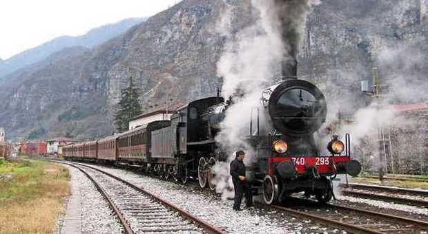 Treno a vapore in Valsugana