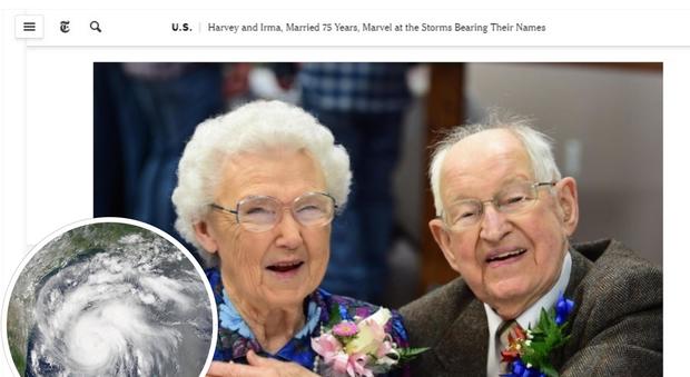 Harvey e Irma, sposati da 75 anni: "Triste vedere i nostri nomi associati a morte e distruzione"