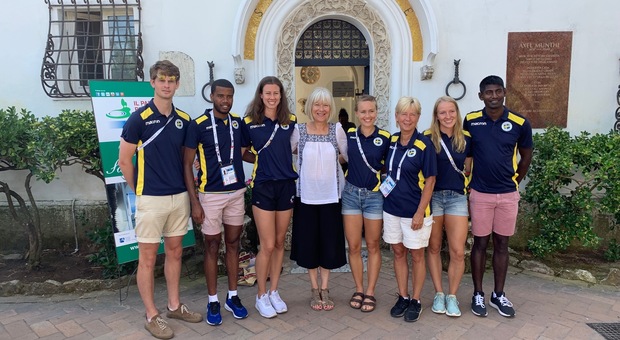 La delegazione svedese in gara alle Universiadi in visita a Villa San Michele