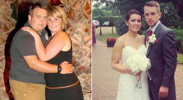 Fidanzati "oversize" decidono di sposarsi, ​perdono 60 kg in due prima delle nozze