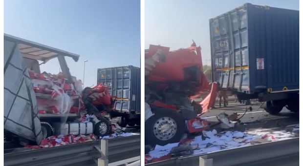 Incidente in A14, maxi carambola e autostrada chiusa per 5 ore: muore un camionista di Ancona
