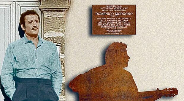 Una targa ricordo davanti alla casa di Domenico Modugno: omaggio a Mister Volare