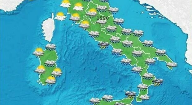 Temporali al Centro-Sud e neve sull'Appennino, scuole chiuse a Napoli Le previsioni