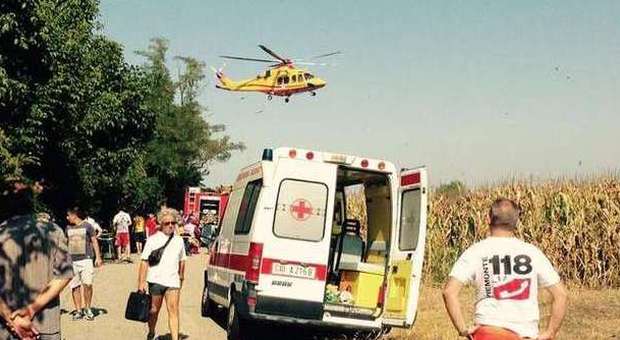 Monferrato, aereo da turismo precipita: ​feriti il pilota e 10 paracadutisti