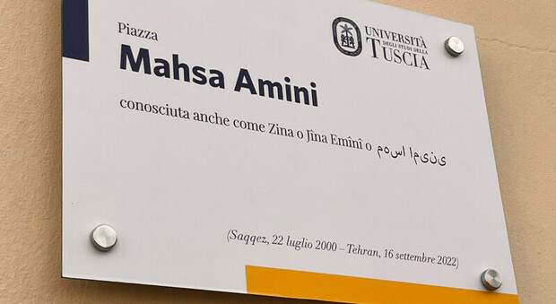 Unitus: intitolata a Mahsa Amini la piazzetta area studio di Santa Maria in Gradi