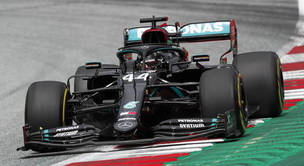 La Mercedes di Lewis Hamilton in Austria