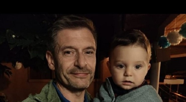 Papà Moreno con il piccolo Eduard