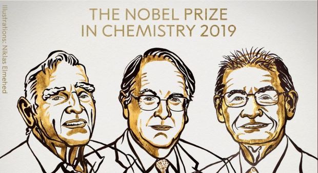Nobel per la chimica a Goodenough, Whittingham e Yoshino per le batterie agli ioni di litio