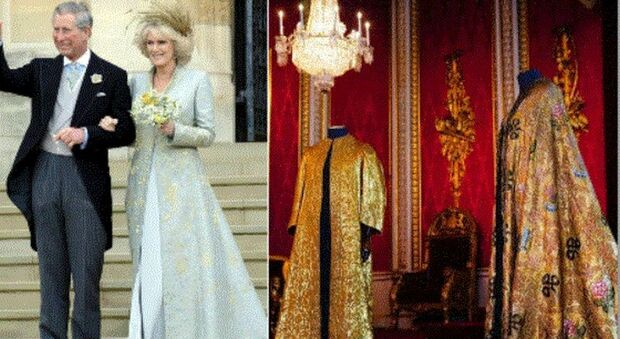 Ecco gli abiti di Carlo e Camilla: per lui il mantello di Giorgio VI, lei con la veste di Elisabetta. E la cerimonia avrà un costo proibitivo