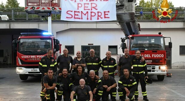 Terni, ultimo turno di lavoro prima della pensione per Stefano Petrucci, il vigile del fuoco da anni in prima linea