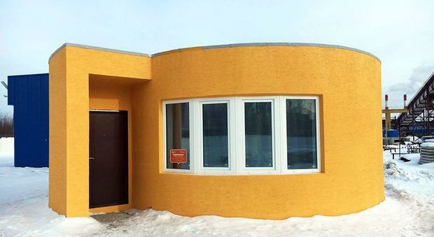 La casa stampata in 3D realizzata dalla società Apis Cor