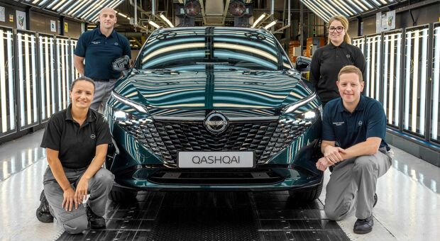 il sito produttivo di Sunderland per festeggiare l’avvio della produzione della terza generazione di Nissan Qashqai