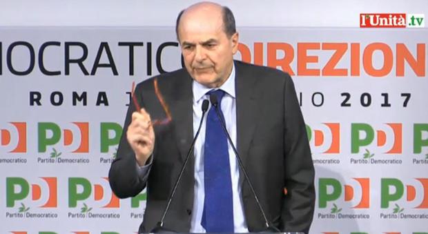 Pd, Bersani: voto nel 2018, non facciamo cose cotte e mangiate