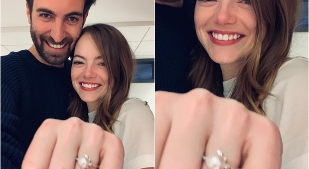 Emma Stone si sposa: l'anello di fidanzamento su Instagram